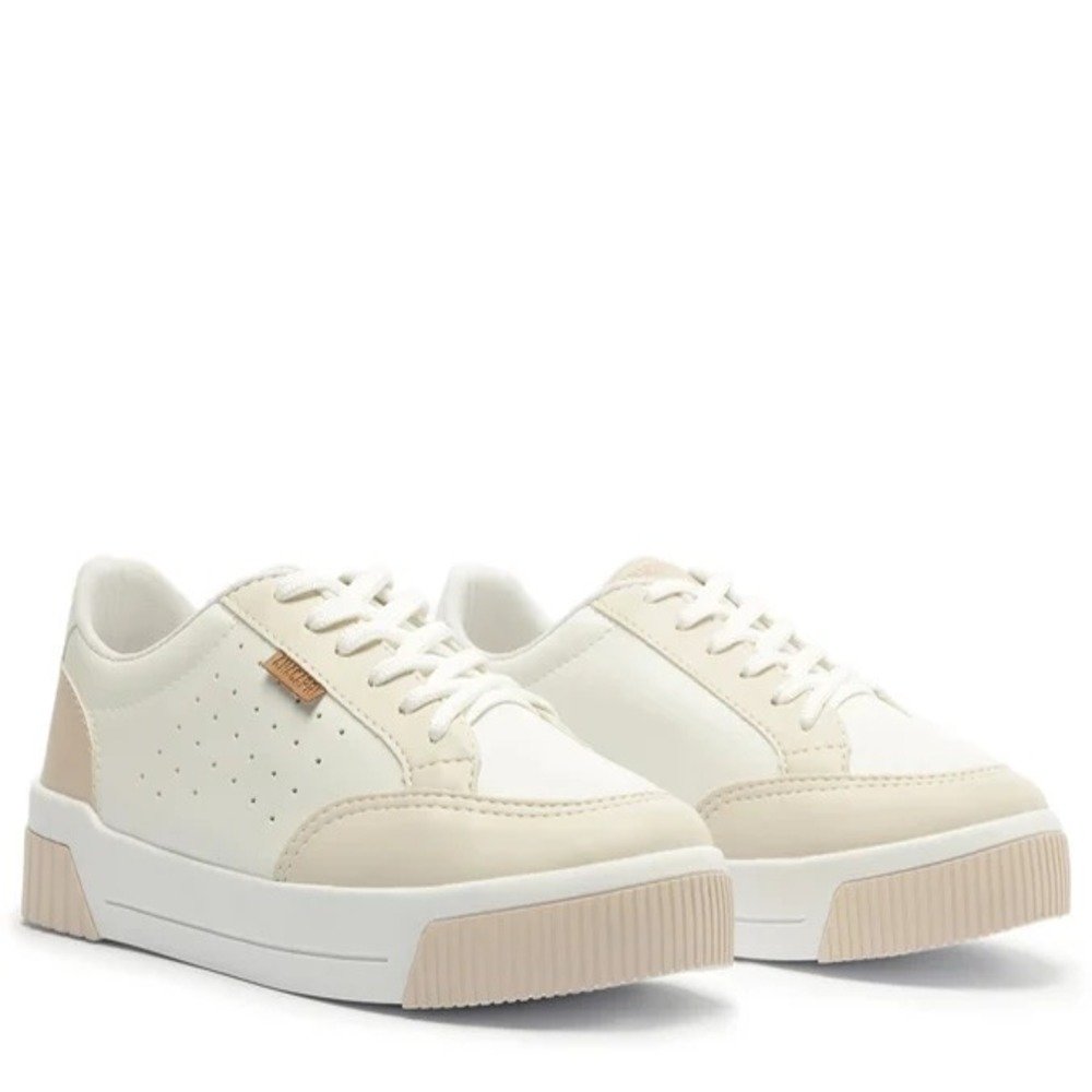 Tênis Anacapri Sola Urban Furinhos Branco/Alabaster/Creme Branco 3