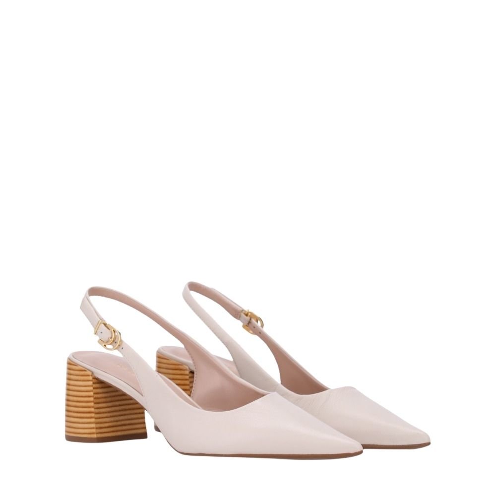 Slingback Luz Da Lua Branco Branco 3