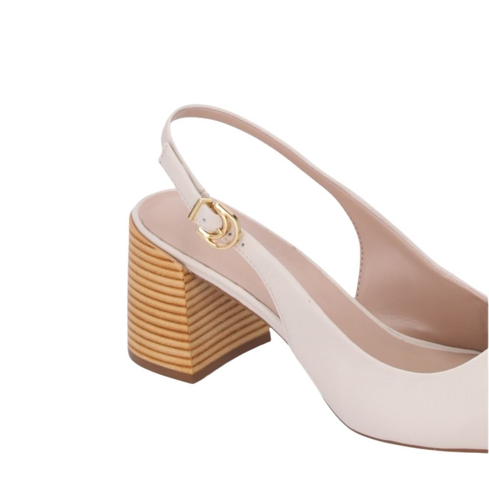 Slingback Luz Da Lua Branco Branco 2