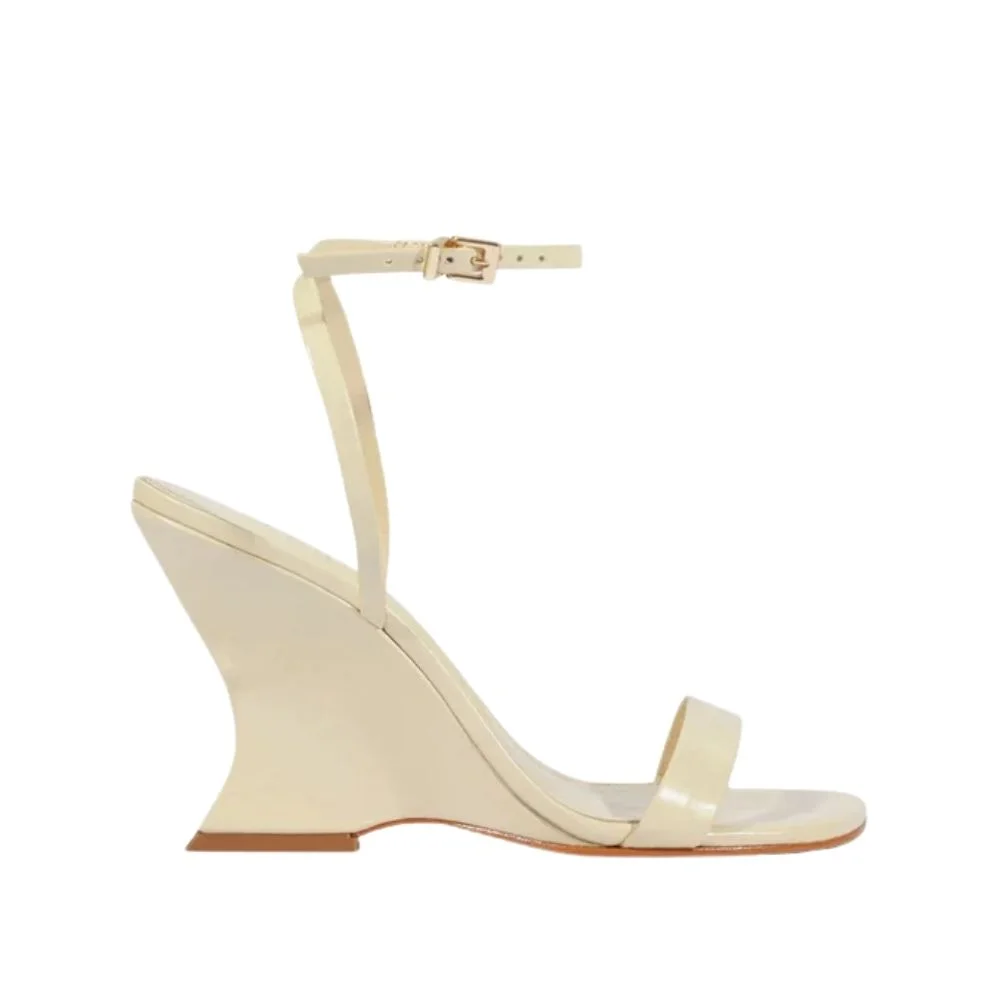 Sandália Schutz Anabela Siena Off White