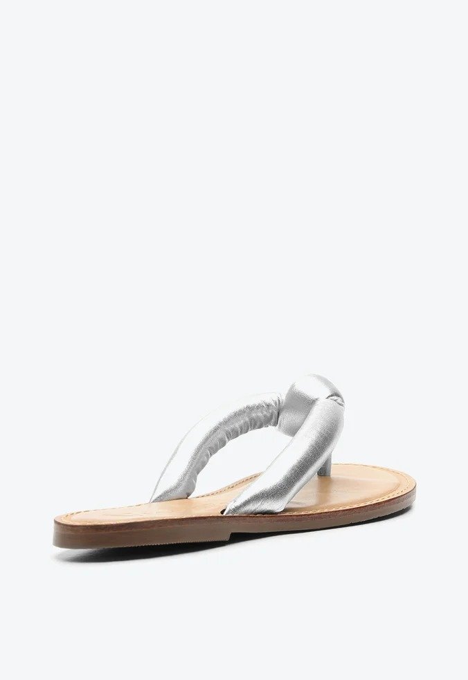 Rasteira Vicenza Flat Boracay Prata Prata 2