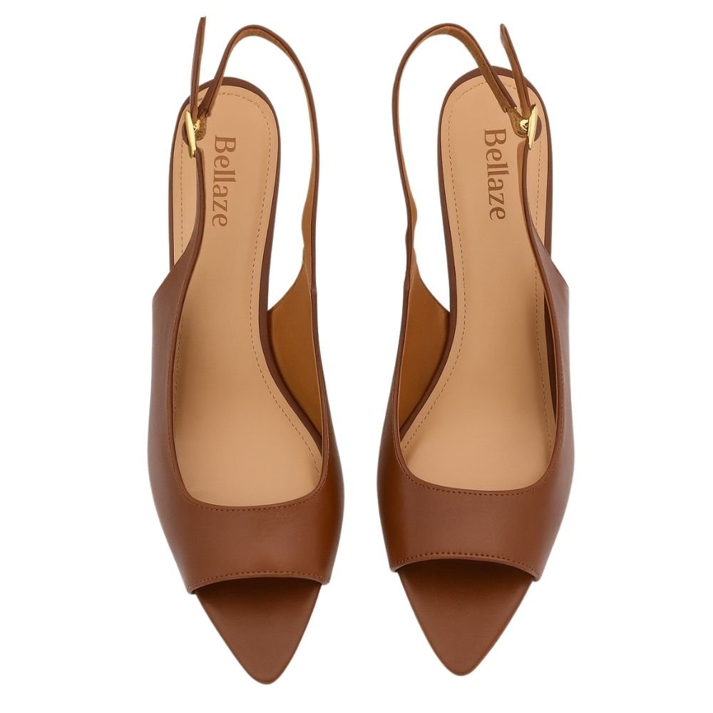  Scarpin Bellaze Salto Fino Marrom Marrom 3
