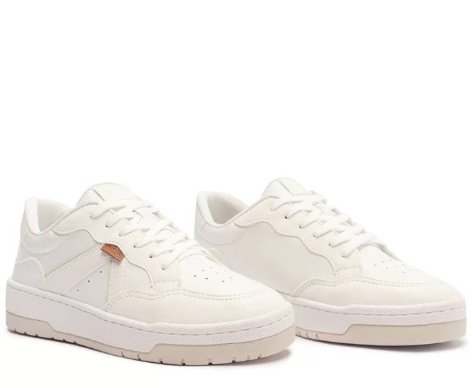 Tênis Anacapri Recortes Kei Branco Branco 2