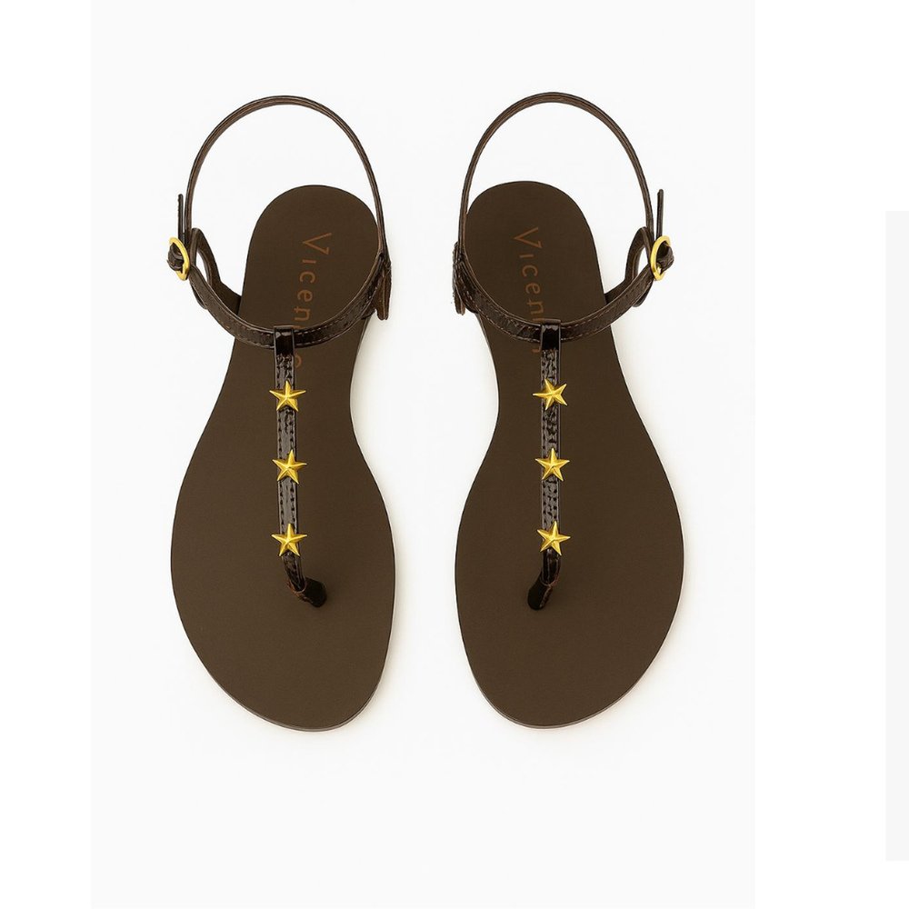 Rasteira Vicenza Marrom Marrom 2