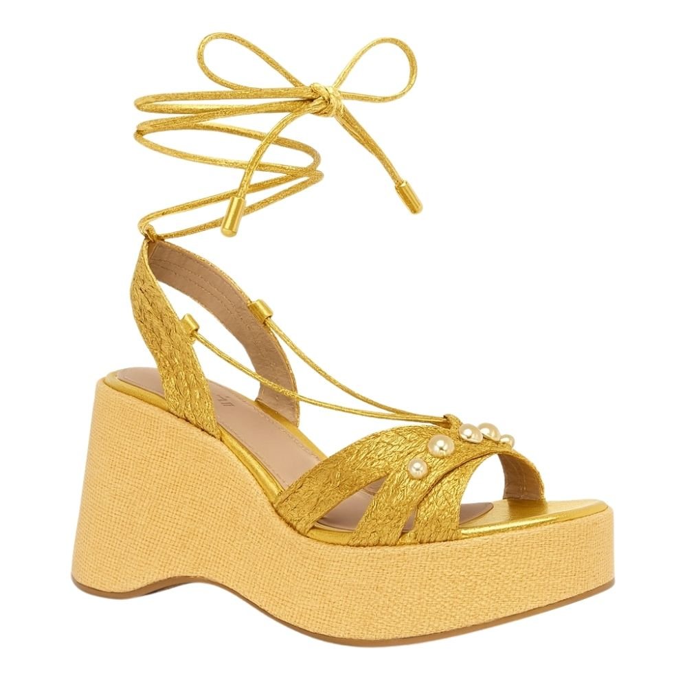 Sandália Bellaze Plataforma  Dourado Dourado 2