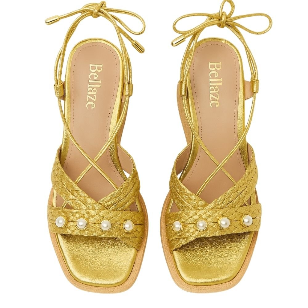 Sandália Bellaze Plataforma  Dourado Dourado 3