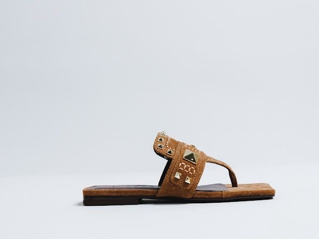 Sandália Rasteira Vicenza Marrom