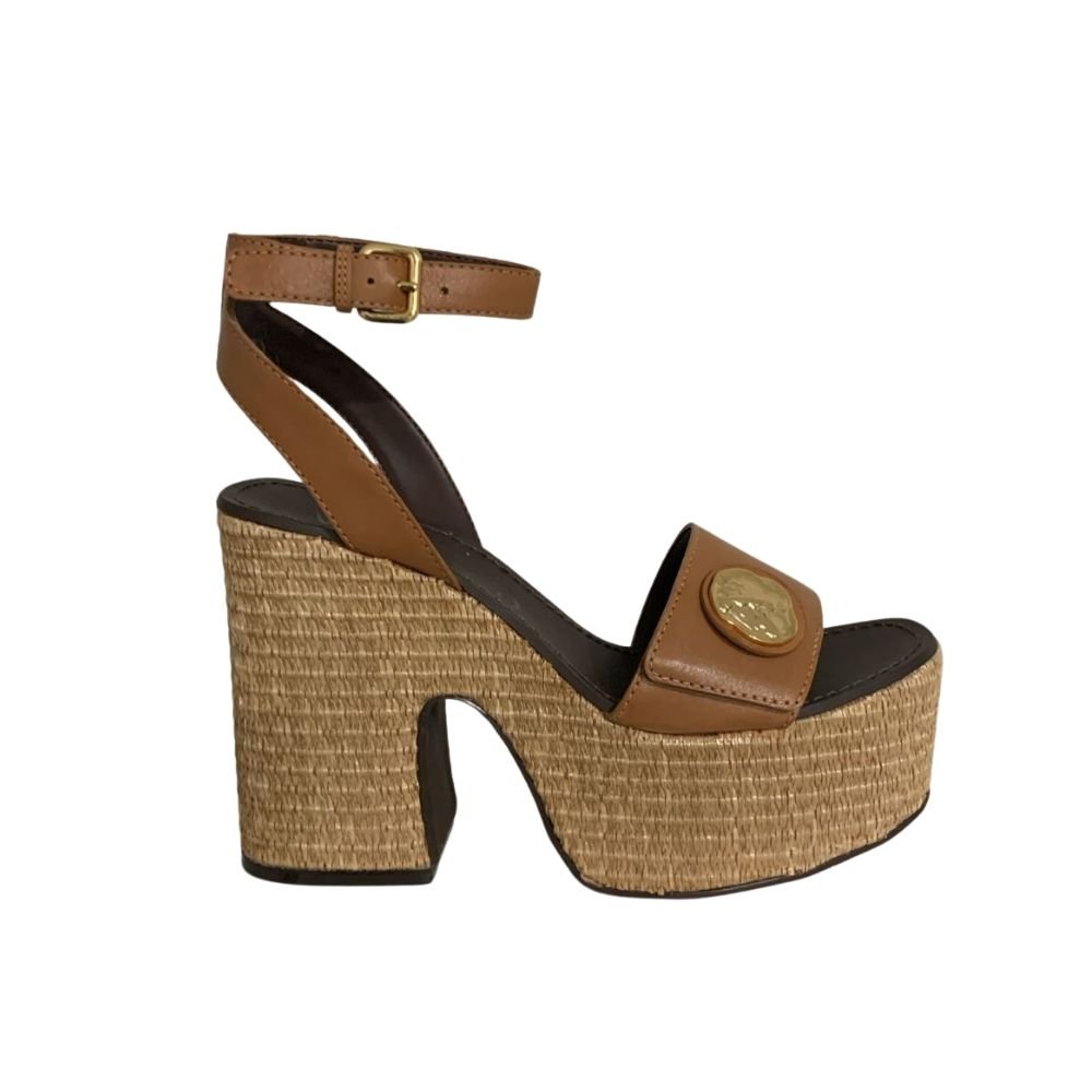 Sandália Vicenza Plataforma Marrom Marrom 1