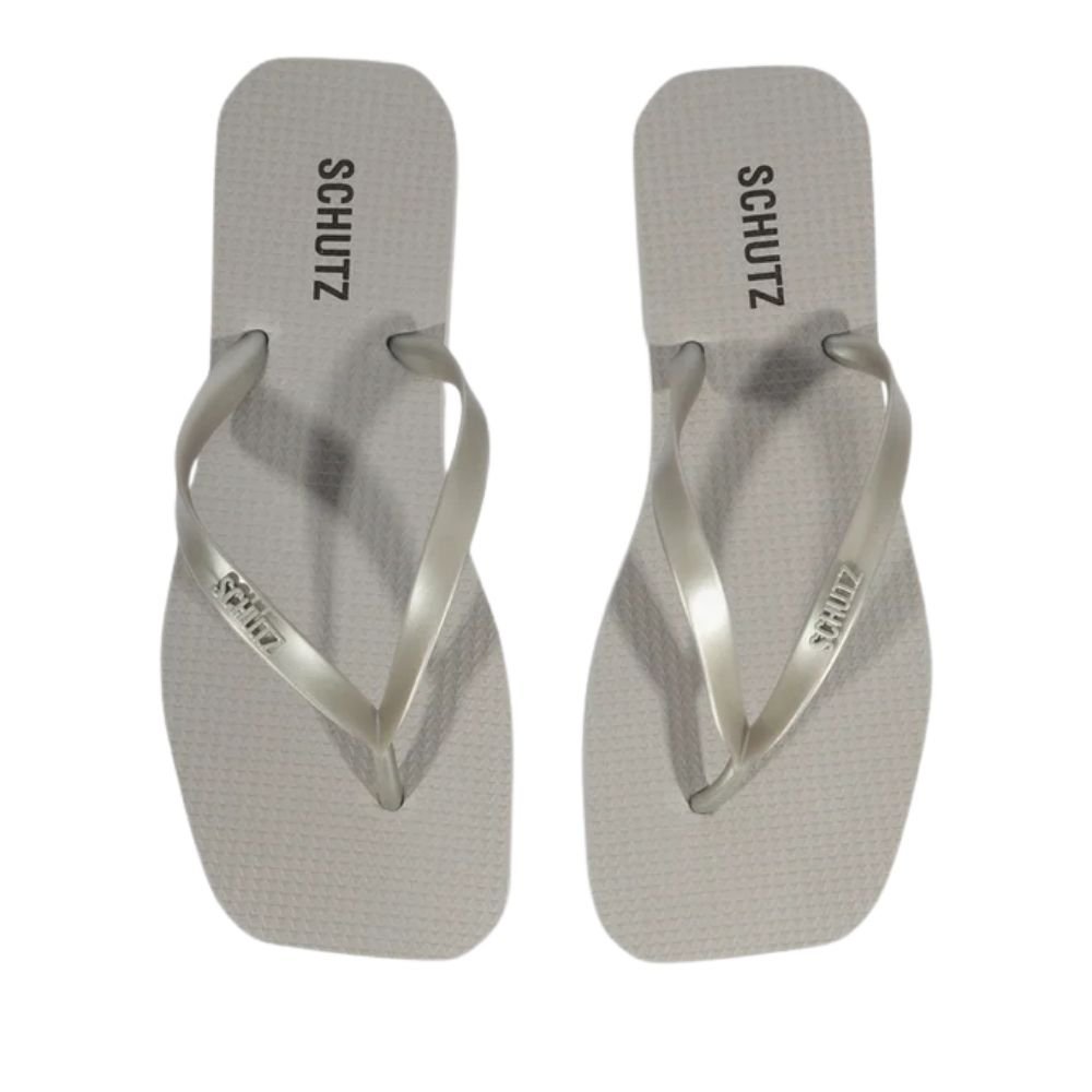 Chinelo Schutz  Prata Prata 2