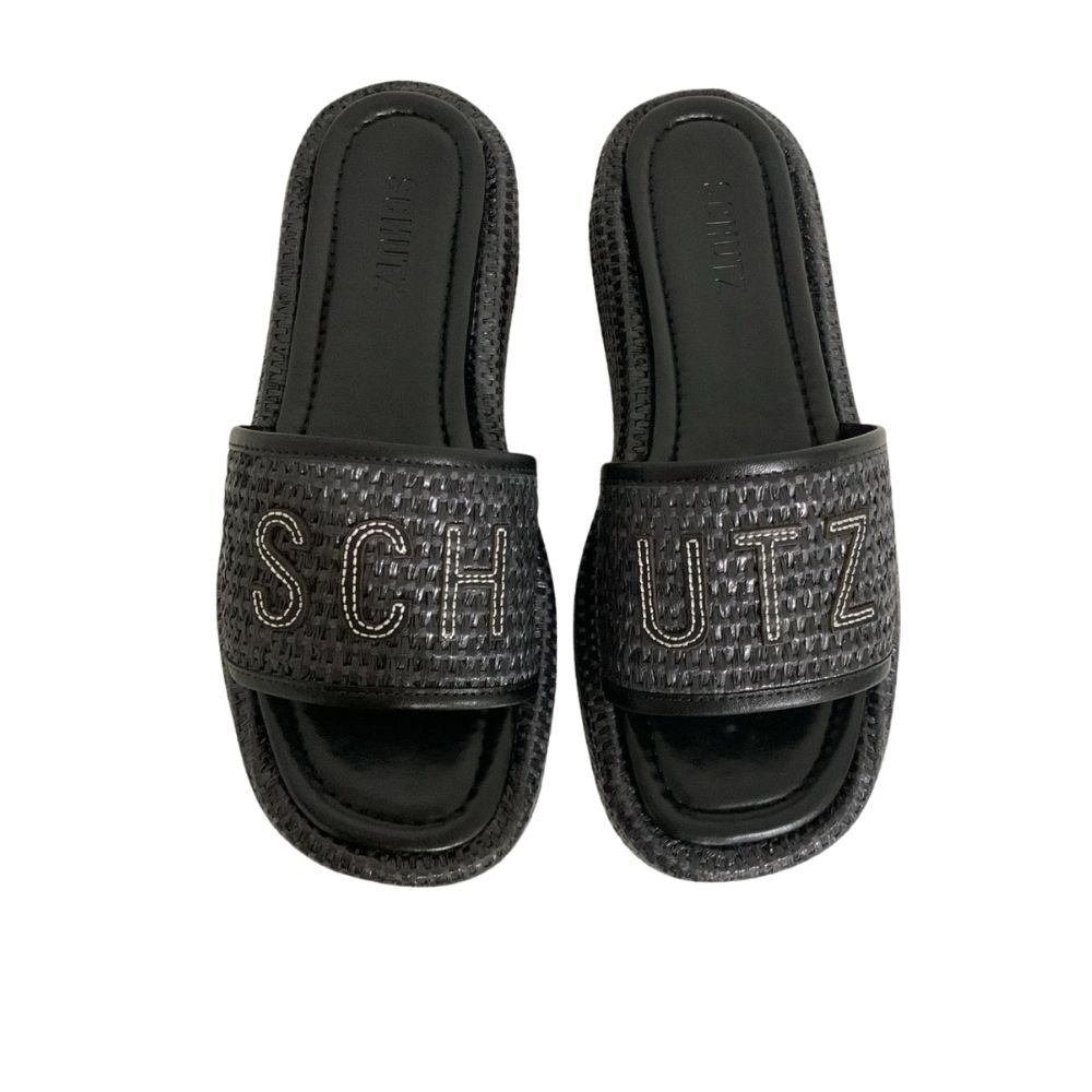 Tamanco Schutz Preto Preto 2