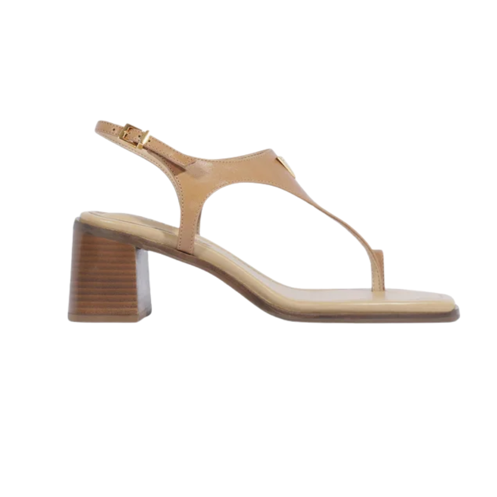 Sandália Schutz Salto Bloco Médio Marrom