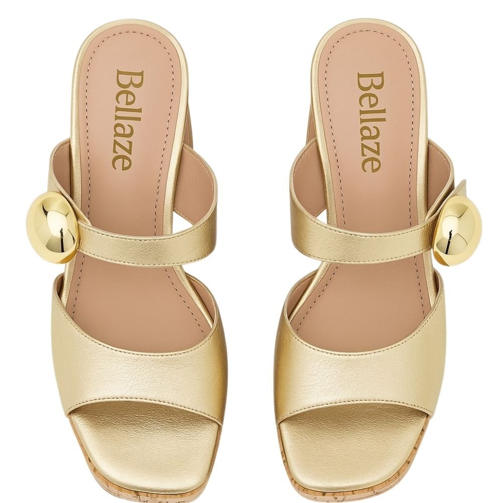 Tamanco Bellaze Plataforma Dourado Dourado 3