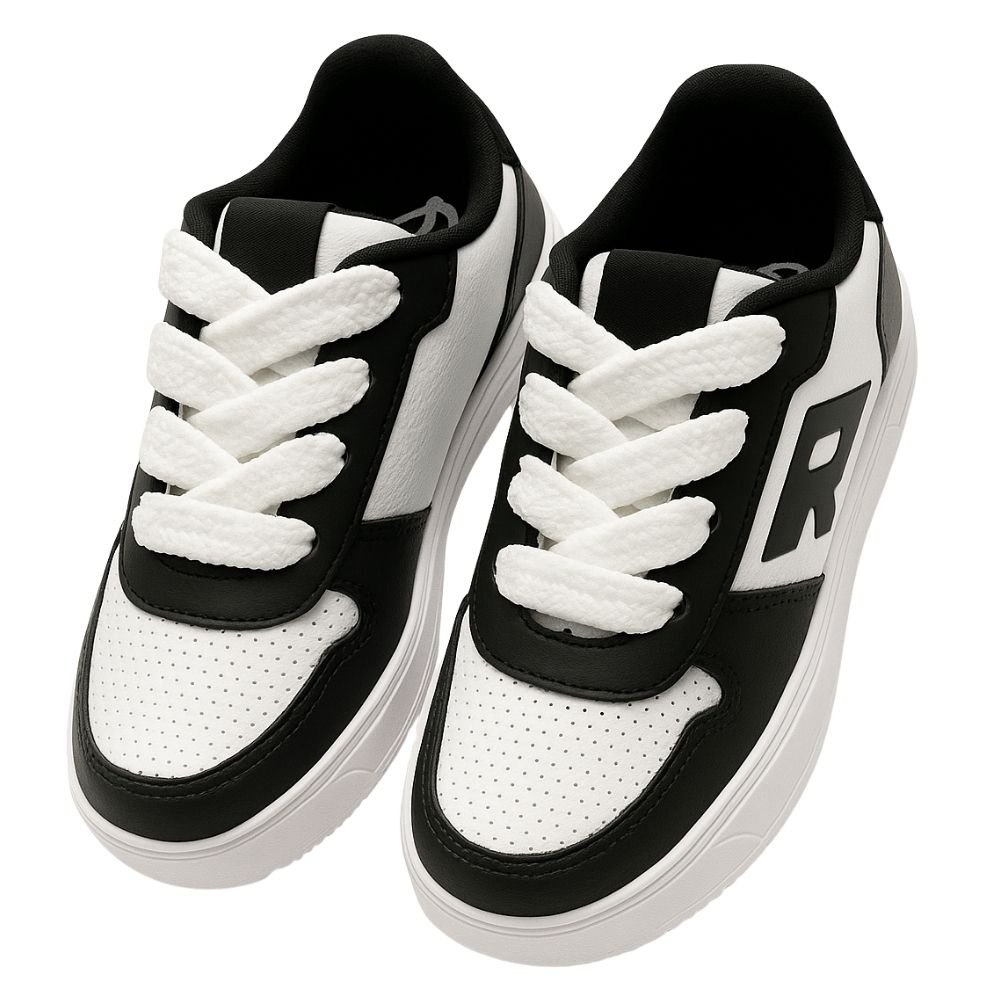 Tênis Reserva Infantil Branco Branco/Preto 3