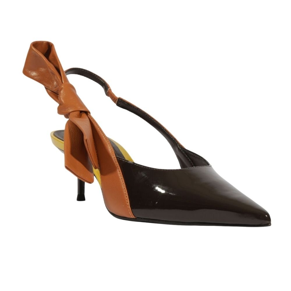 Slingback Schutz Com Detalhe Preto Preto 2