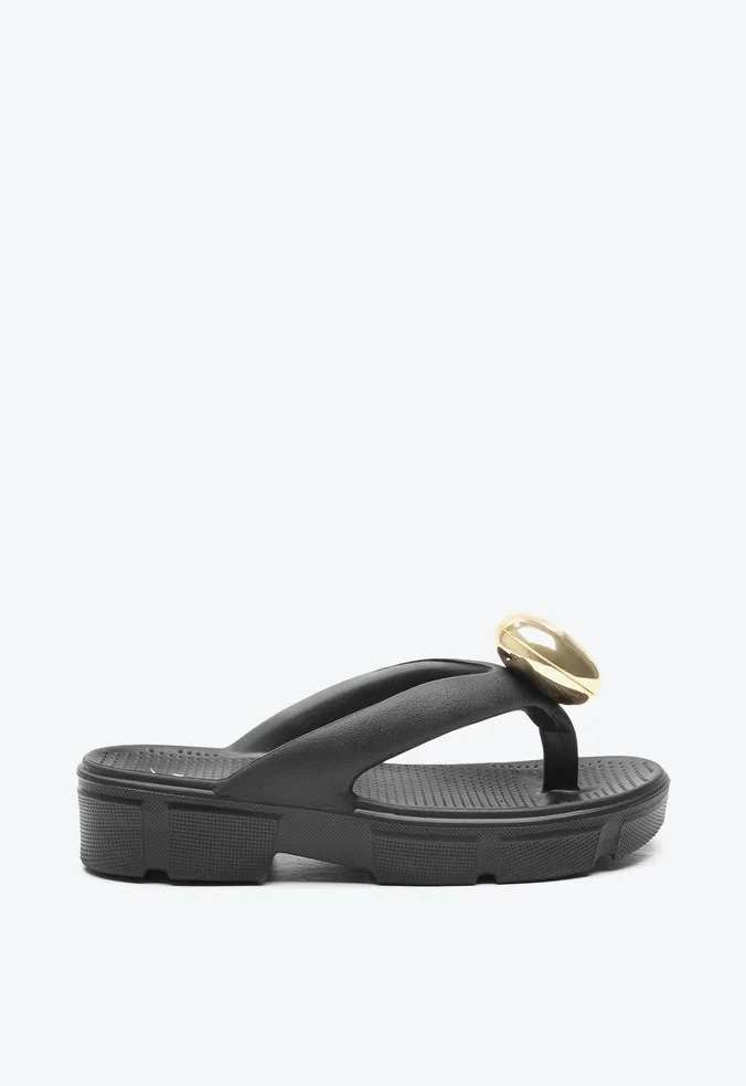 Chinelo Vicenza Flat Mirella  Preto