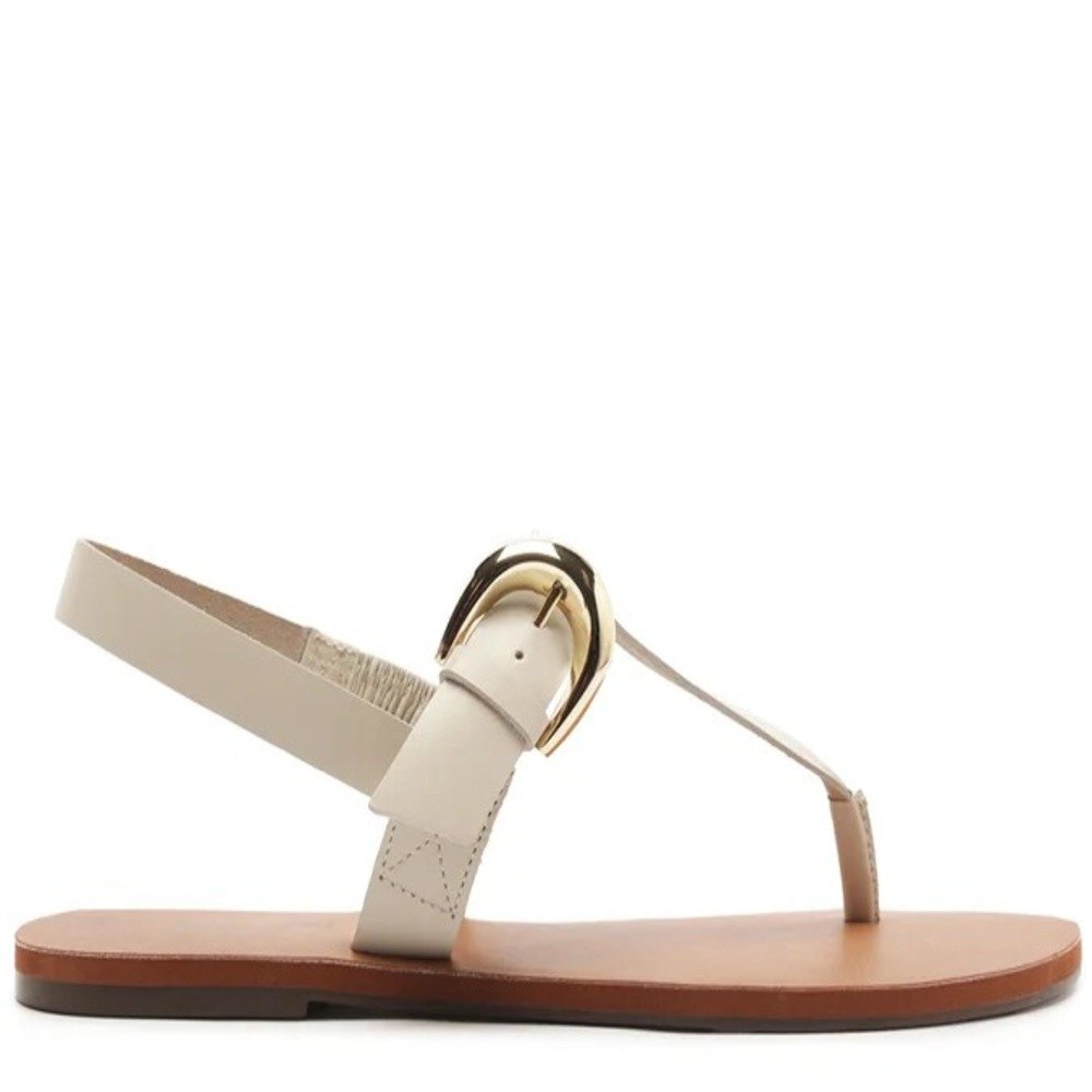 Sandália Rasteira Anacapri Slim Off White
