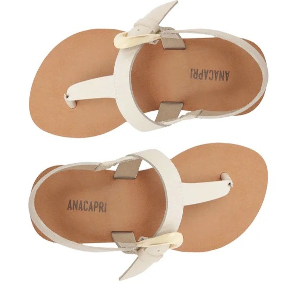 Sandália Rasteira Anacapri Slim Off White Branco 2