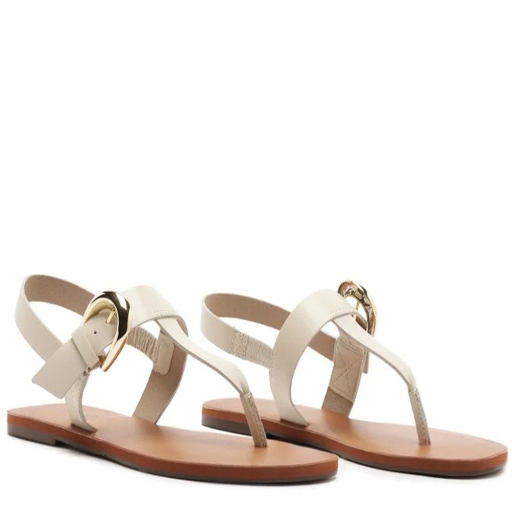 Sandália Rasteira Anacapri Slim Off White Branco 3