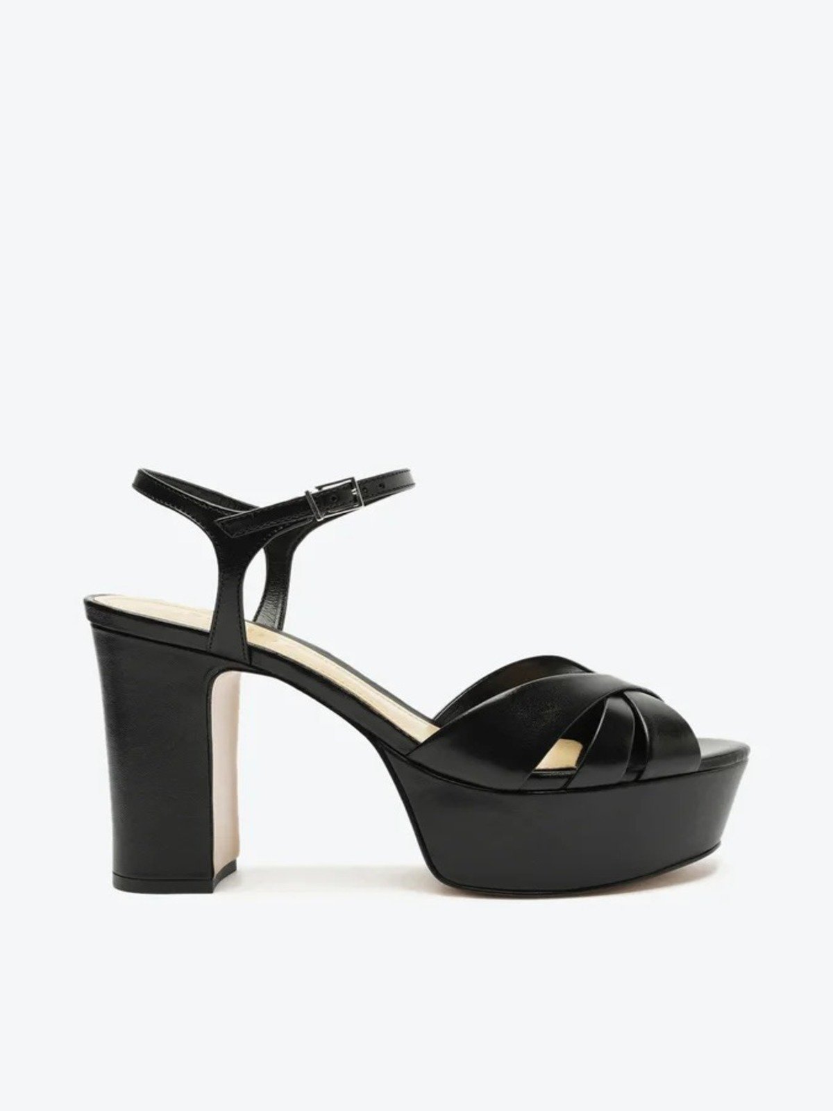 Sandália Schutz Plataforma Keefa Preto