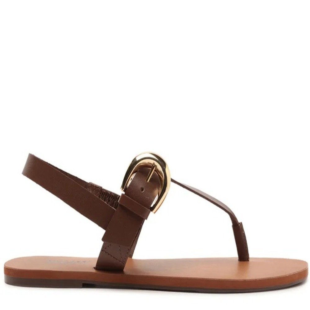 Sandália Rasteira Anacapri Slim Marrom