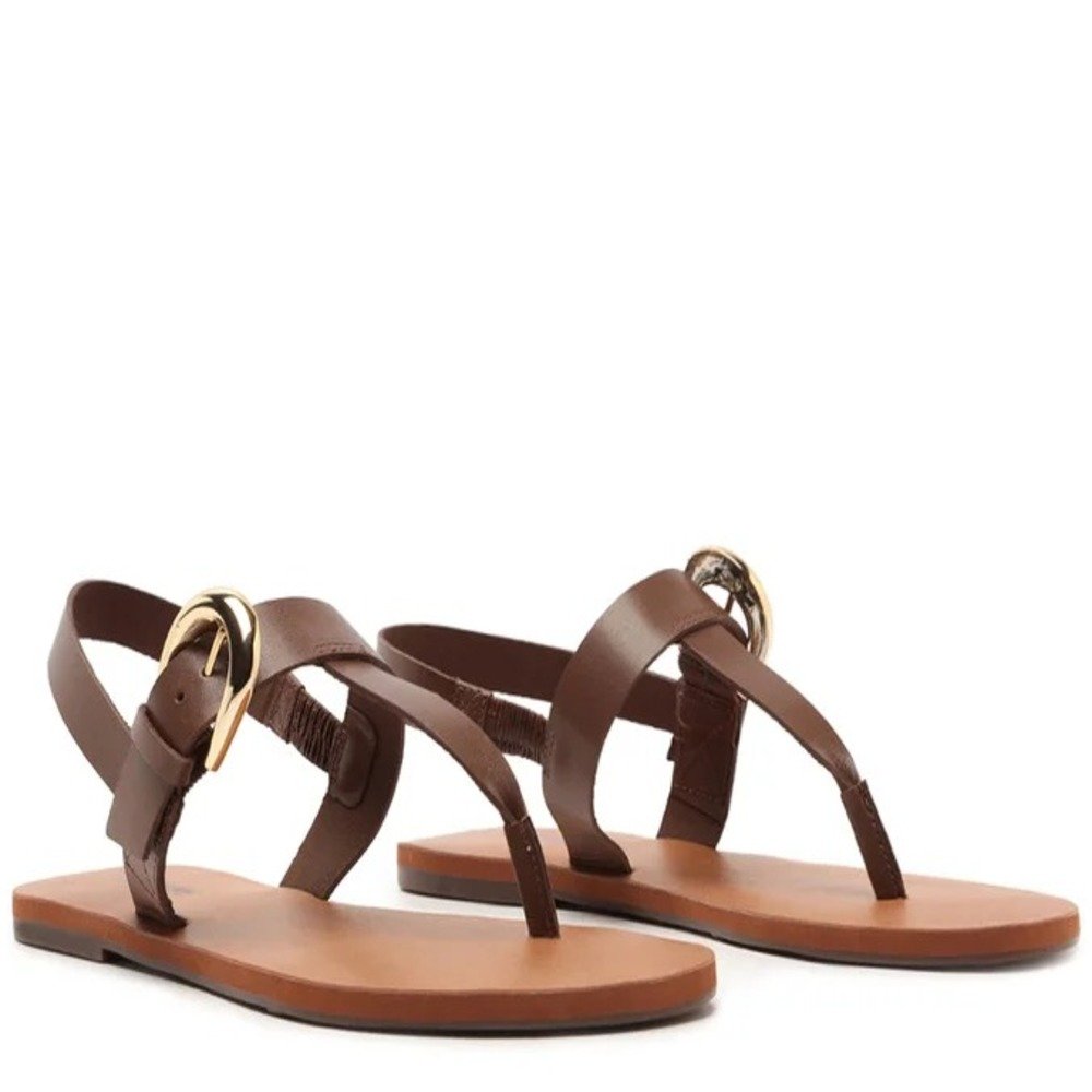 Sandália Rasteira Anacapri Slim Marrom Marrom 3