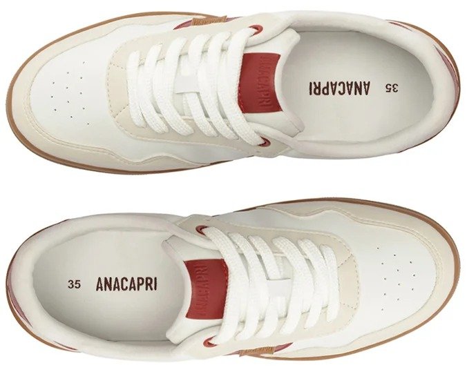 Tênis Anacapri Listra Dupla Branco Branco 2