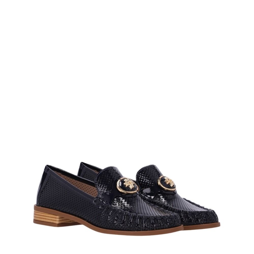 Mocassim Luz da Lua Verona Azul Preto 3