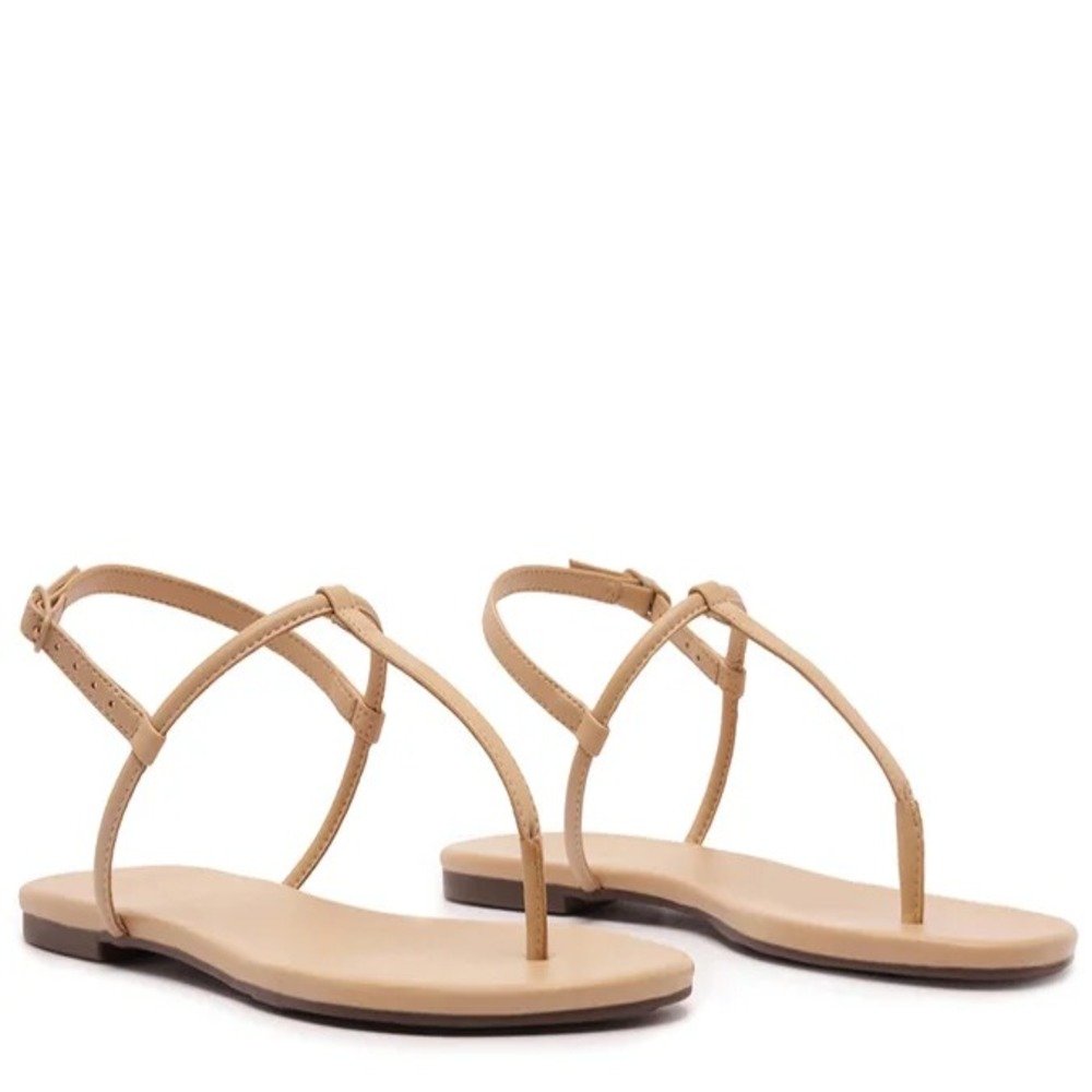 Sandália Rasteira Anacapri Slim Bege Bege 3