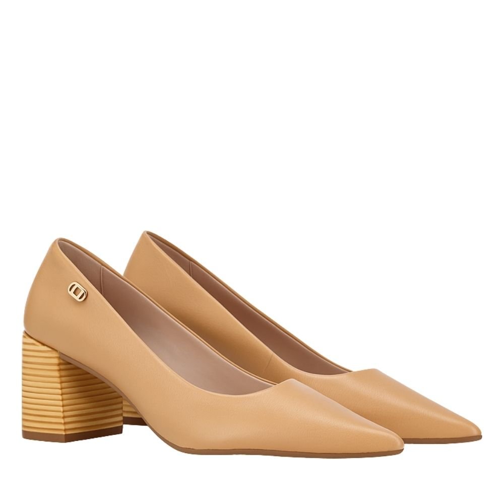 Scarpin Luz Da Lua Bege Bege 2