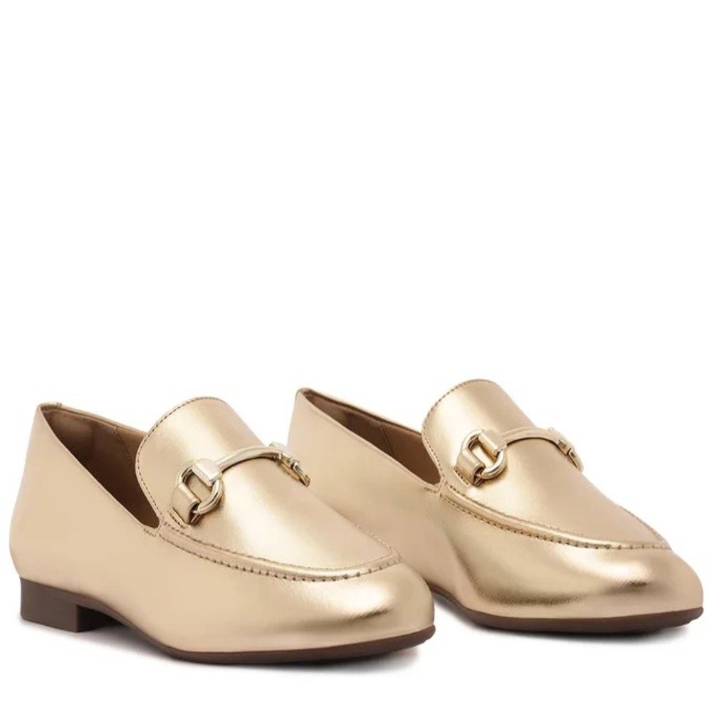 Mocassim Anacapri Bridão Essencial Dourado Dourado 3
