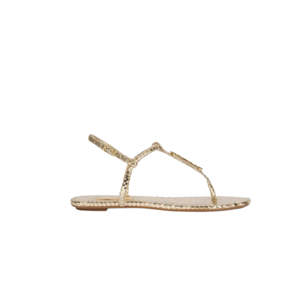 Snadália Rasteira Schutz Dourado