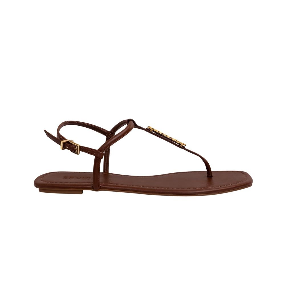 Sandália Rasteira Schutz  Marrom