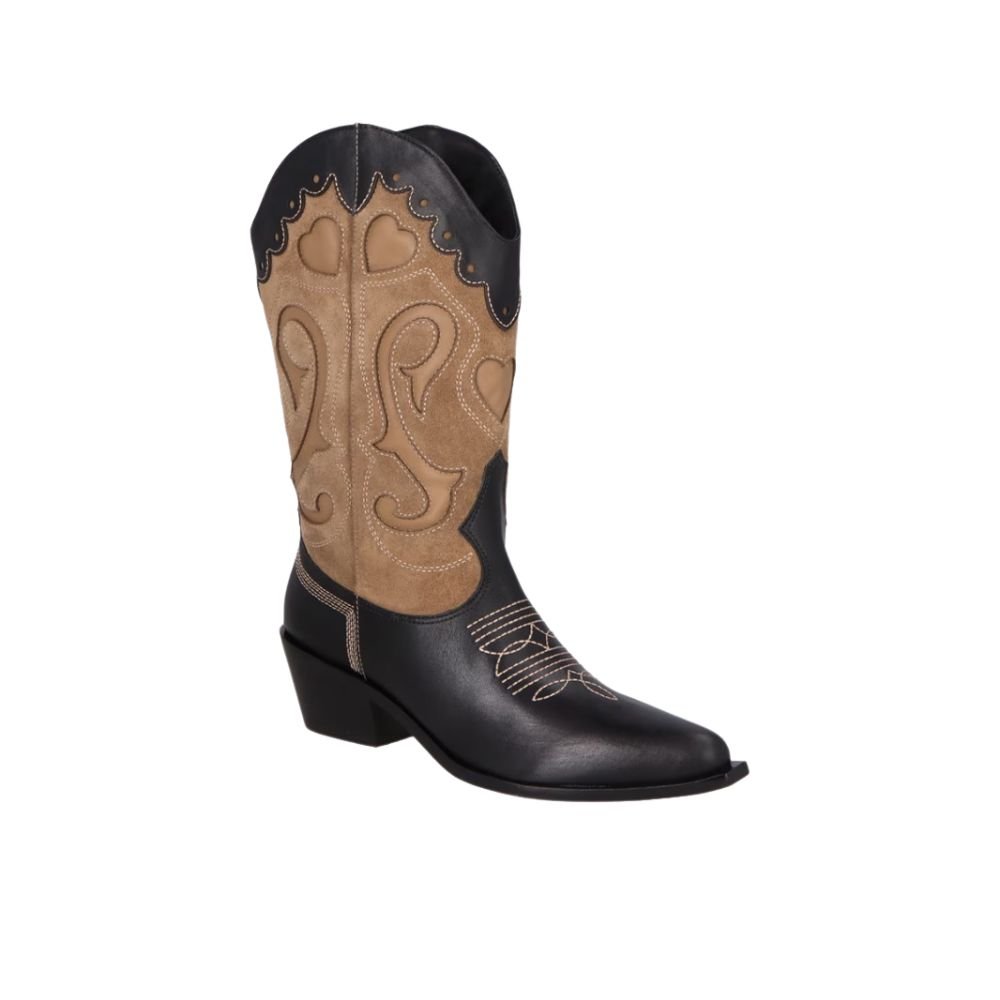 Bota Luiza Barcelos Comboy Preto Preto 3