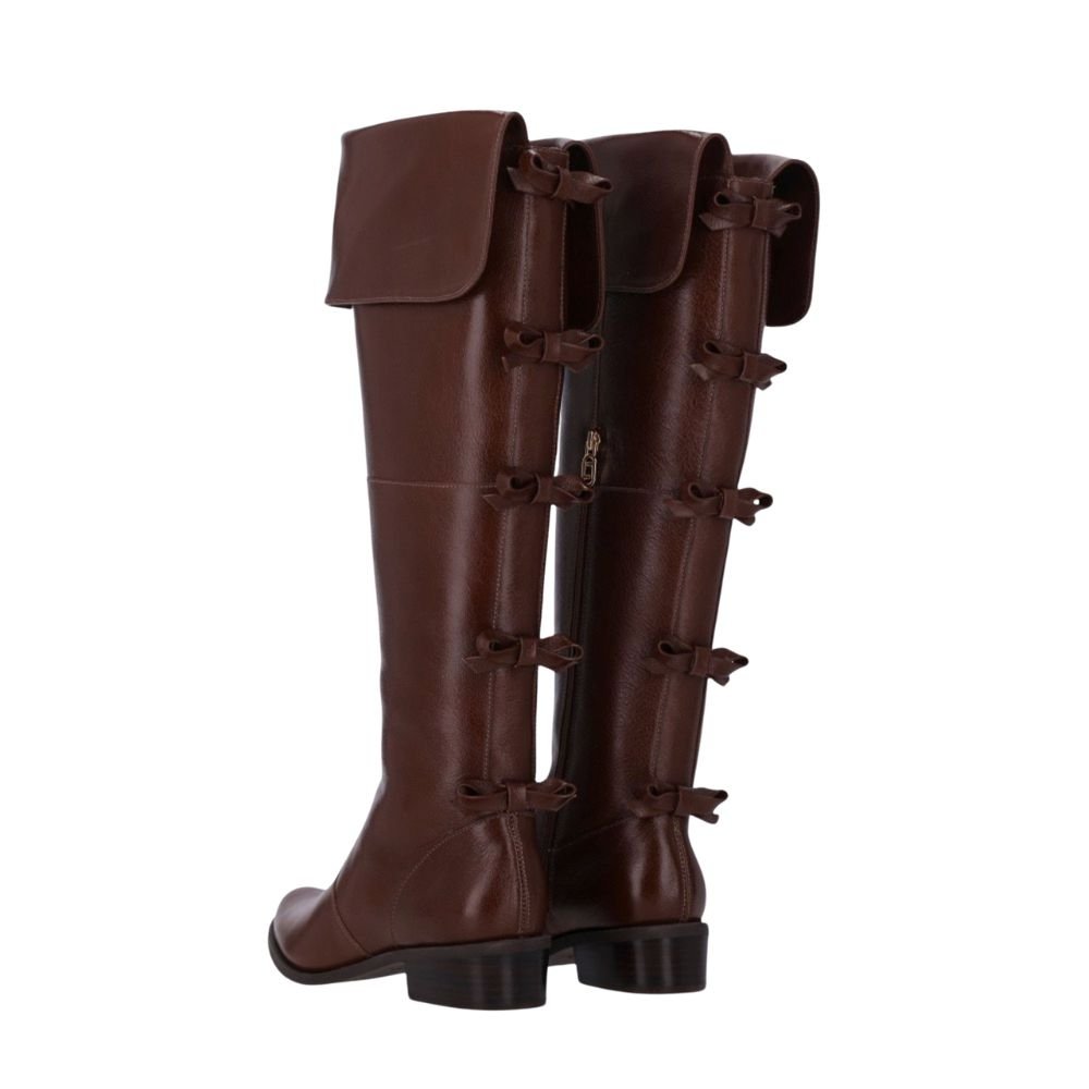 Bota Luz Da Lua Over The Knee Marrom Marrom 3