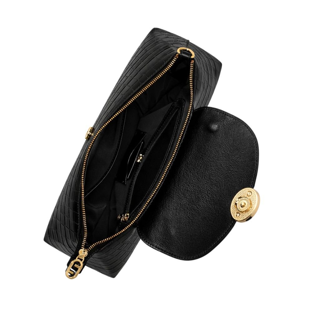 Bolsa Luz Da Lua Média  Preto Preto 2