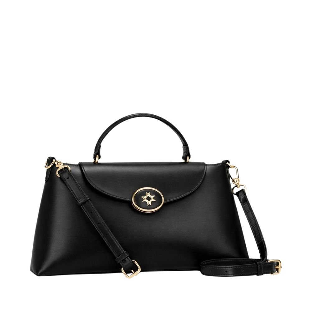 Bolsa Luz Da Lua Média  Preto Preto 3