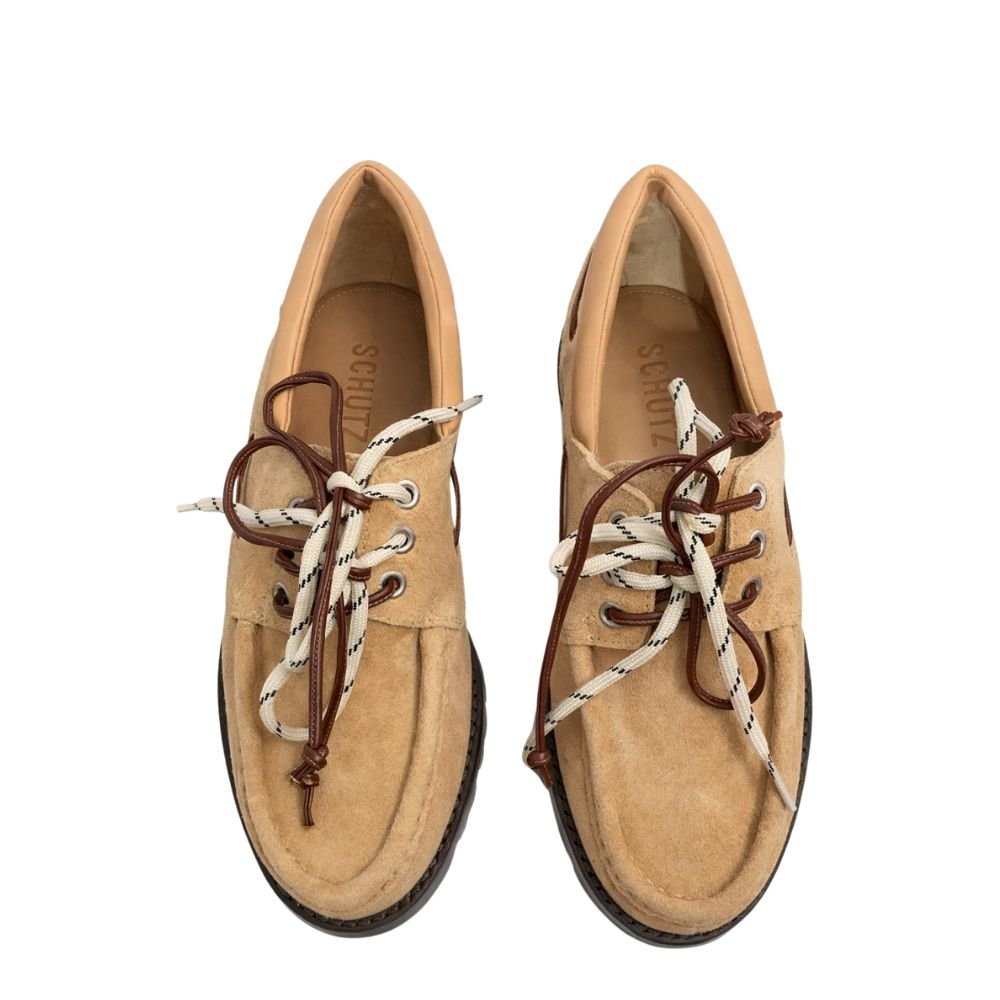 Mocassim Schutz  Marrom Bege 2