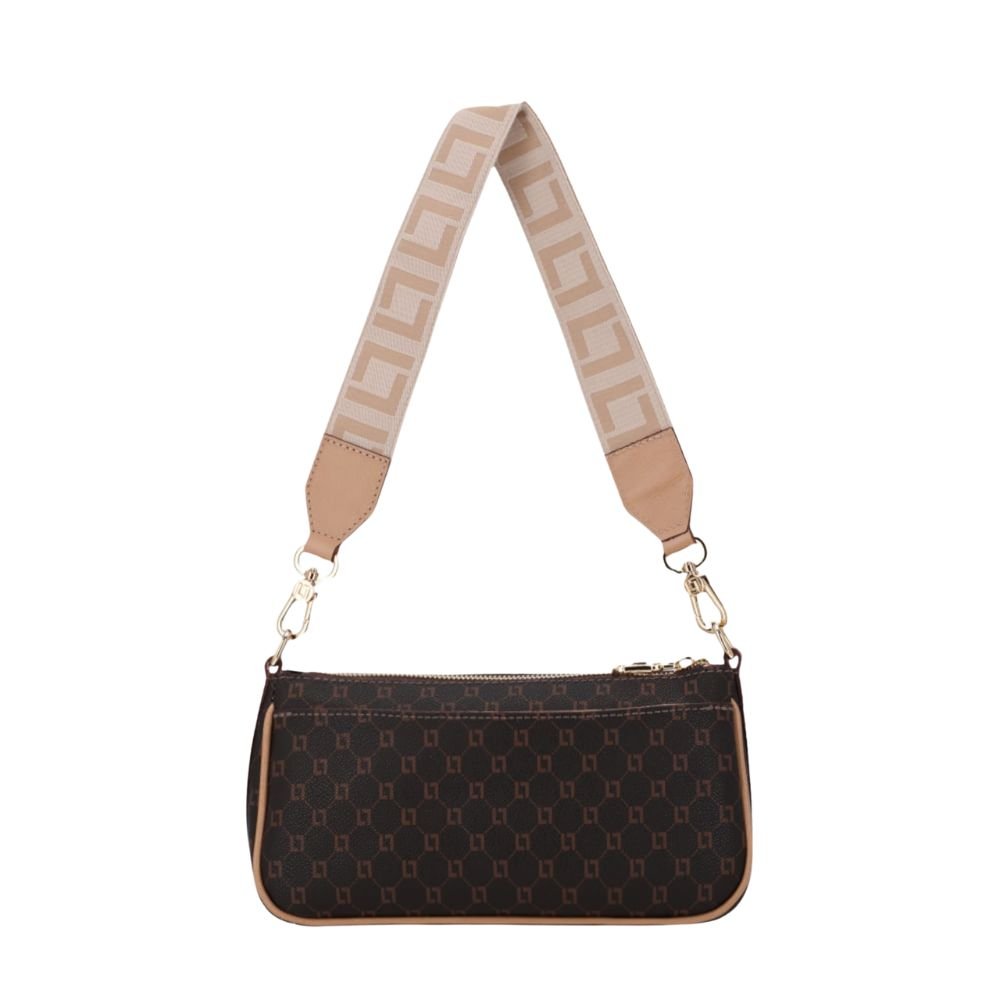 Bolsa Baguete Luz Da Lua Bege Café 2