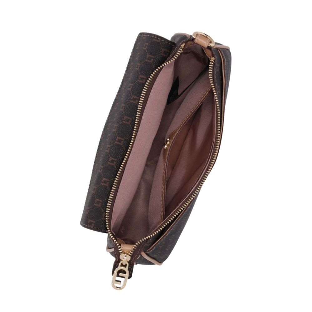 Bolsa Baguete Luz Da Lua Bege Café 3