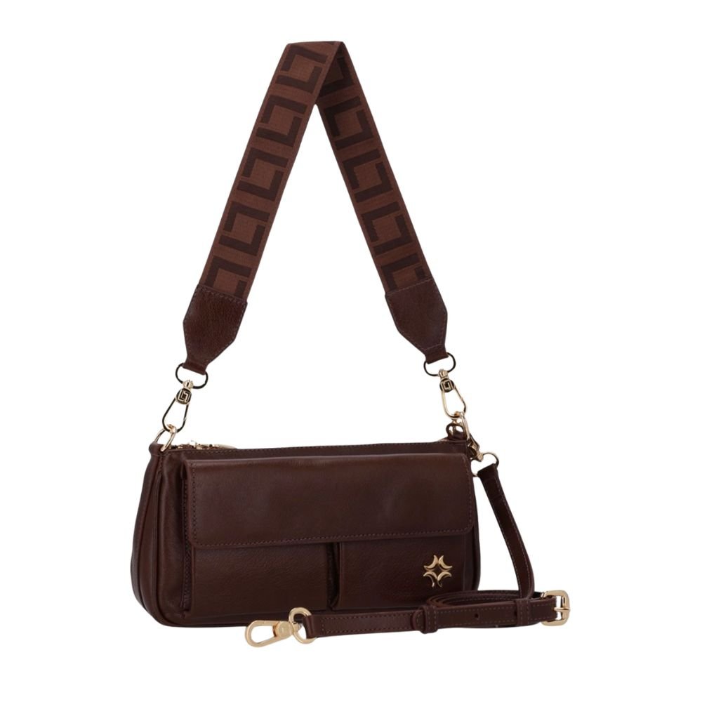 Bolsa Tiracolo Luz Da Lua Marrom Marrom 3