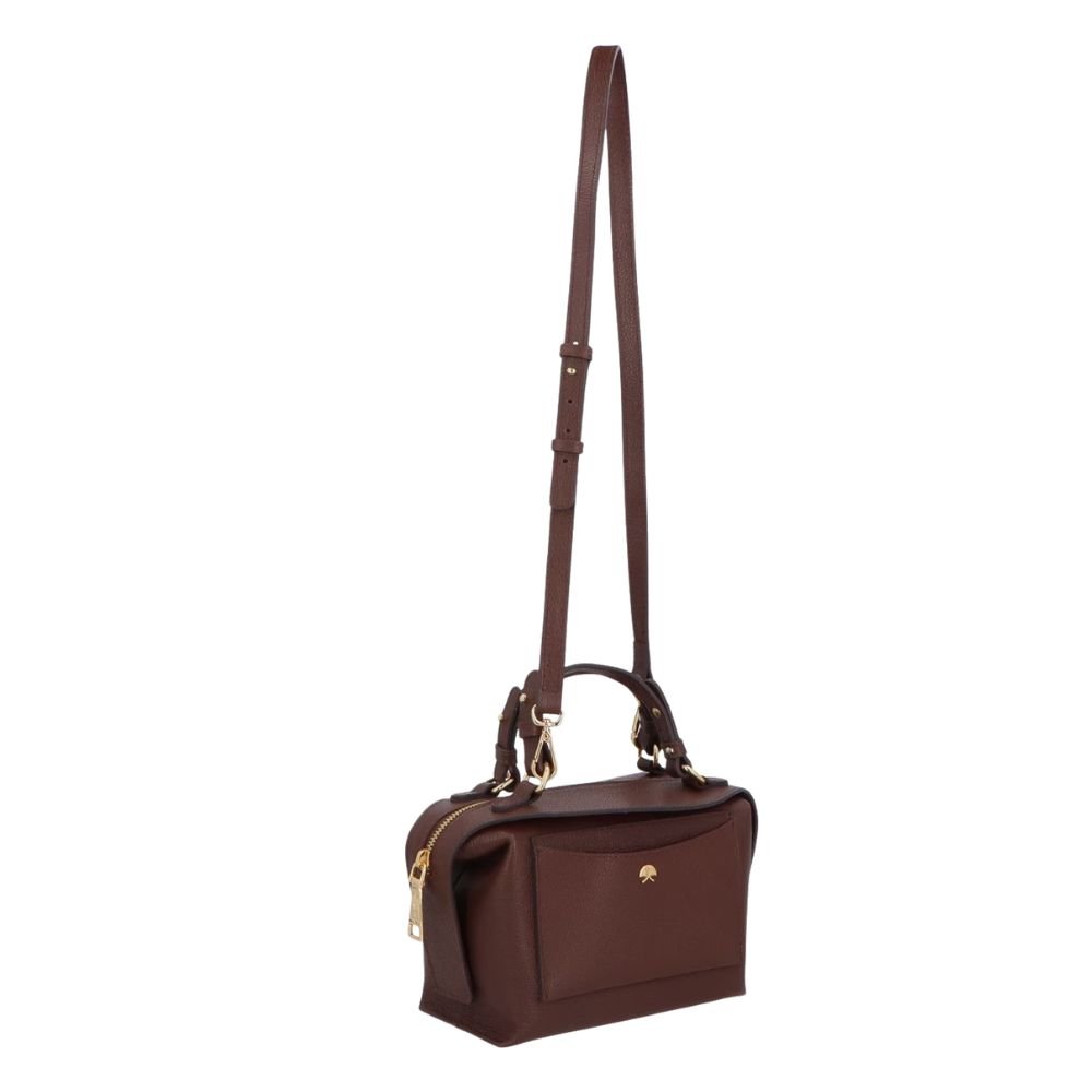 Bolsa Luiza Barcelos Pequena Marrom Marrom 3