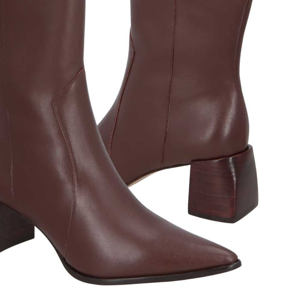 Bota Luiza Barcelos Cano Médio Marrom Marrom 3