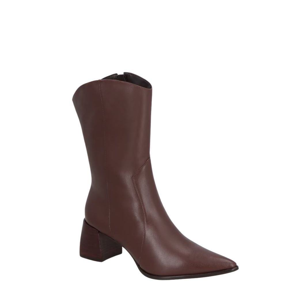 Bota Luiza Barcelos Cano Médio Marrom Marrom 4