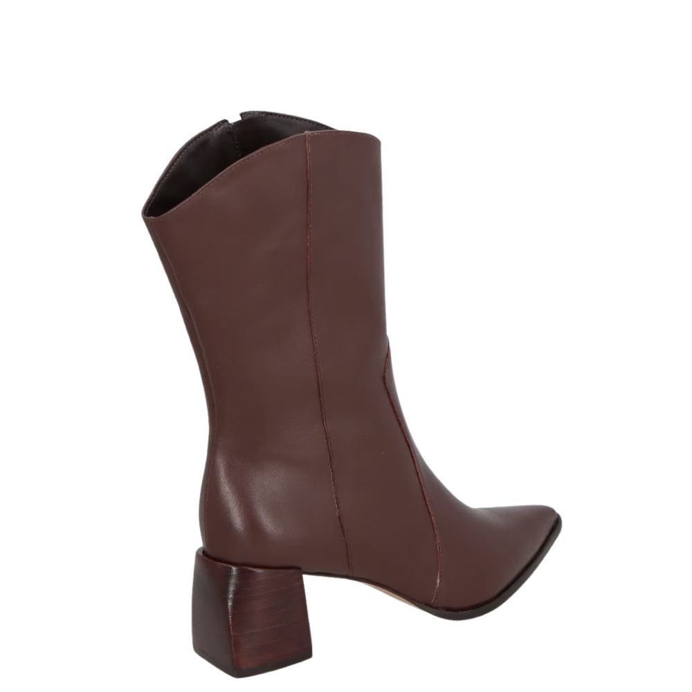 Bota Luiza Barcelos Cano Médio Marrom Marrom 2