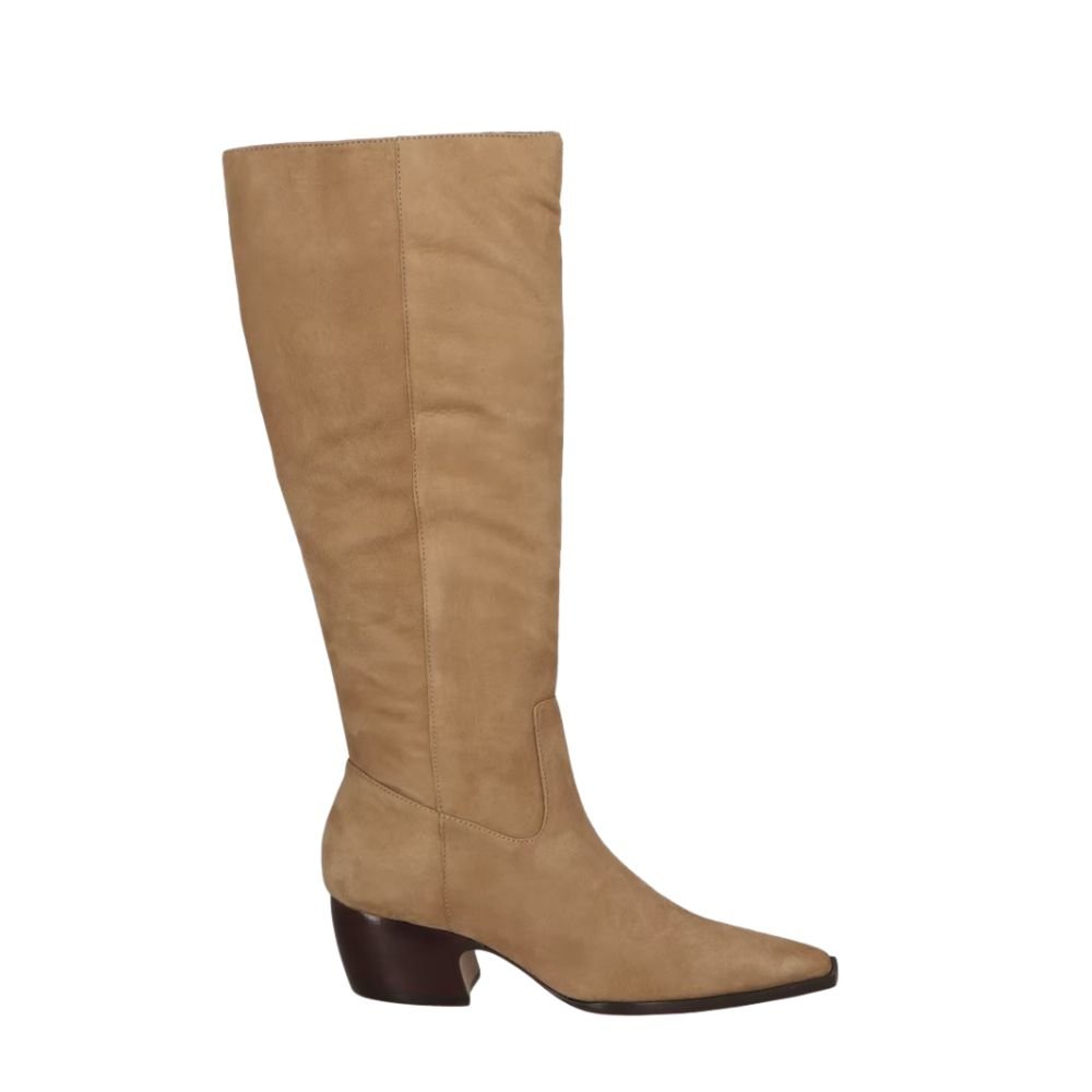 Bota Luiza Barcelos Cano Alto Bege