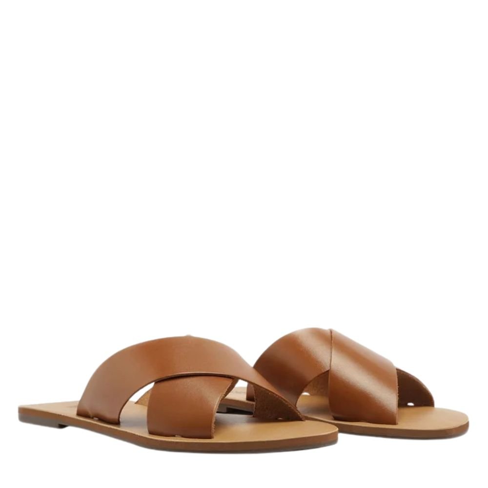 Rasteira Anacapri Tiras Cruzadas Marron Marrom 3