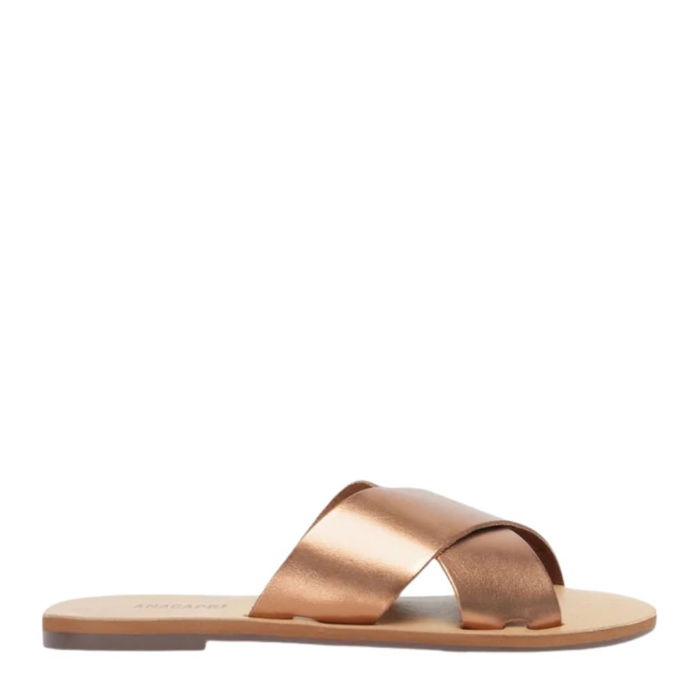 Rasteira Anacapri De Tiras Marrom