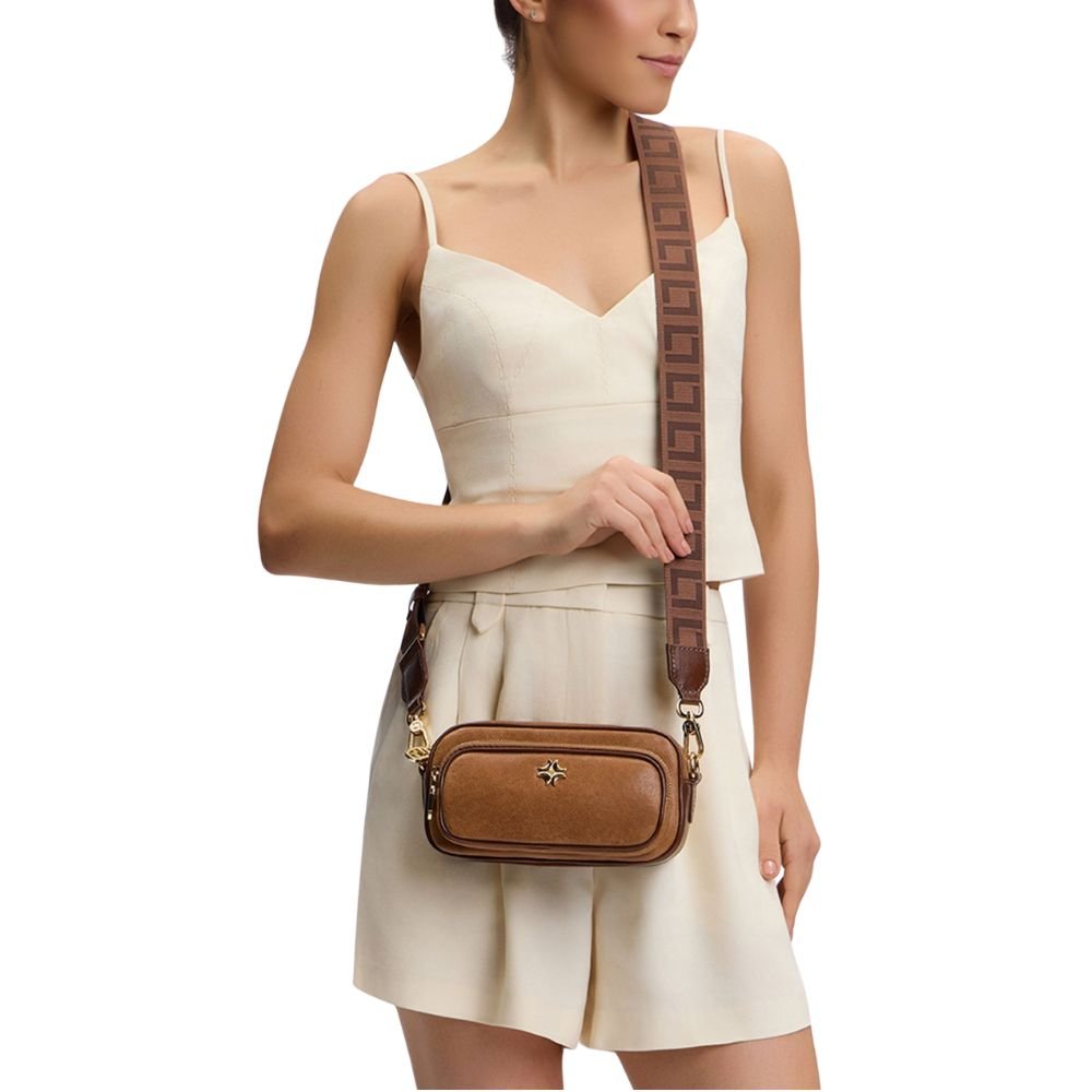 Bolsa Luz Da Lua Tiracolo Marrom Marrom 2