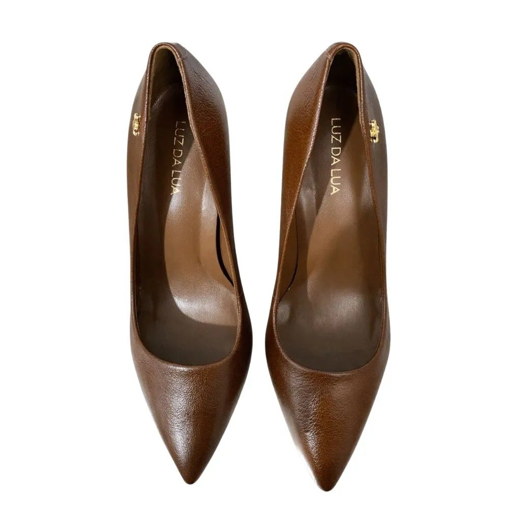 Scarpin Luz Da Lua Saara  Marrom Marrom 2