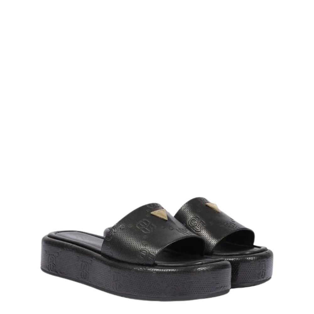 Tamanco Schutz Viena Plataforma Preto Preto 2